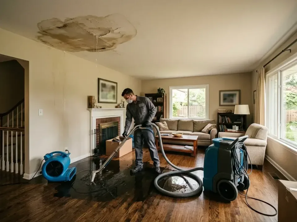 attic-pipe-burst-ceiling-drip-008 — frequently asked questions, Water Damage Restoration & Carpet Care in Lake Arbor, MD